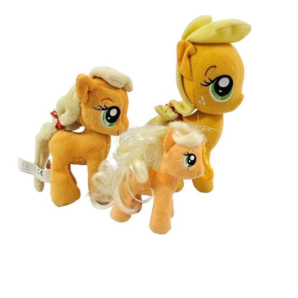 My Little Pony & TY Sparkle Apple Jacks Pony - Lot of 3 Ponies – Plush
